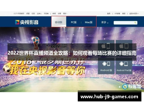 2022世界杯直播频道全攻略:如何观看每场比赛的详细指南 2022世界杯直播频道全攻略:如何观看每场比赛的详细指南
