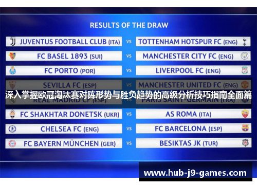 深入掌握欧冠淘汰赛对阵形势与胜负趋势的高级分析技巧指南全面篇 深入掌握欧冠淘汰赛对阵形势与胜负趋势的高级分析技巧指南全面篇